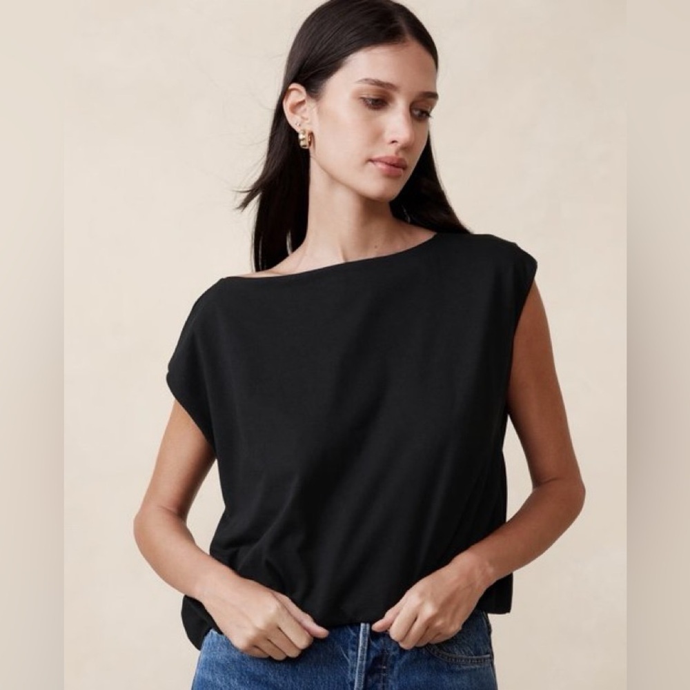 NEW! Banana Republic Aveline Cotton Top - Size XL 🌅2️⃣